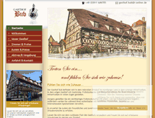 Tablet Screenshot of gasthof-bub.de